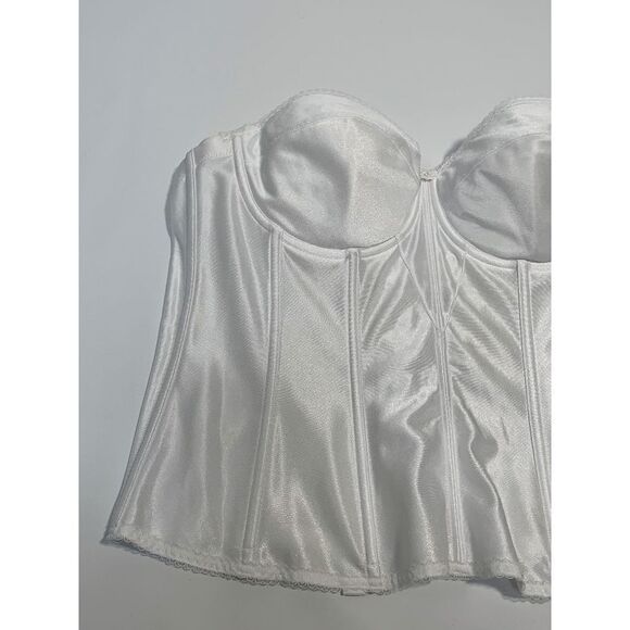 Dominique Women's Juliette Corset Strapless Wired Padded Longline White 40C - Picture 6 of 7